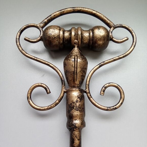 Wall Decor Metal Key Black‎ Gold Rustic Farmhouse - Picture 2 of 10